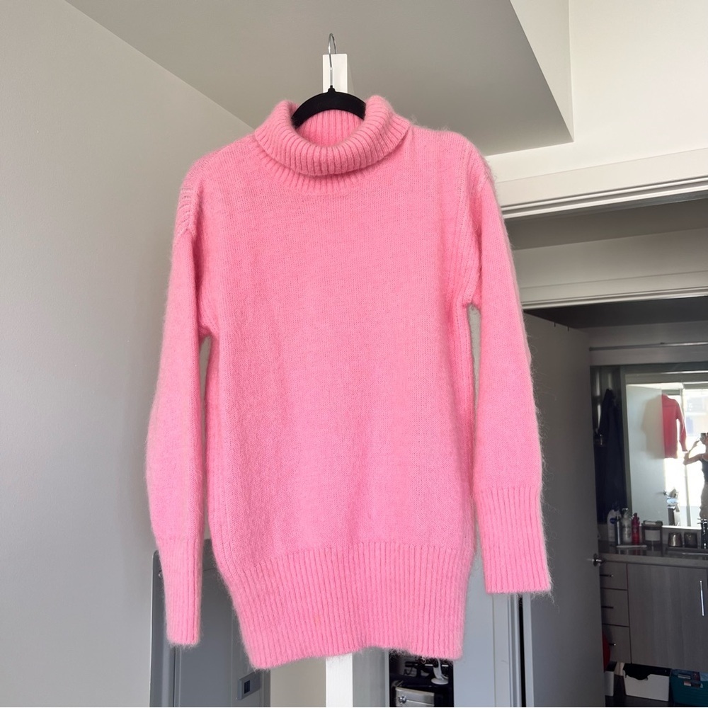 Tela Soft Pink Mohair Sweater- Xs